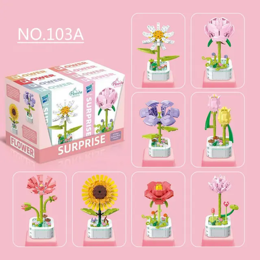 Flower Surprise Building Blocks Set (Model- 103A)