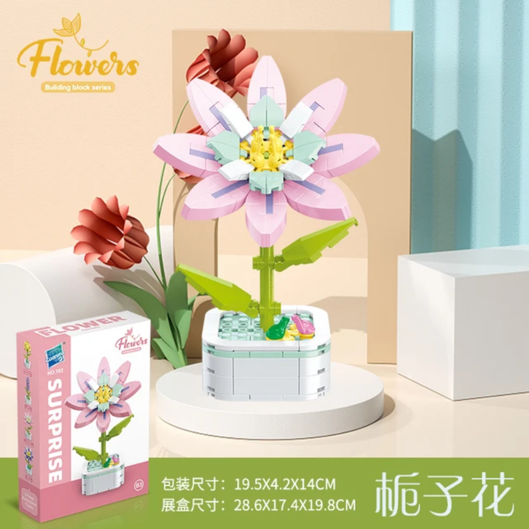 Flower Surprise Building Blocks Set (Model- 103B)
