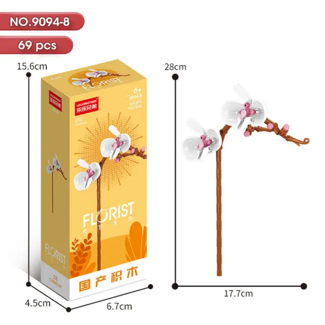 Florist 9094 Flowers Building Blocks Set – Eternal Blossom Series Collection