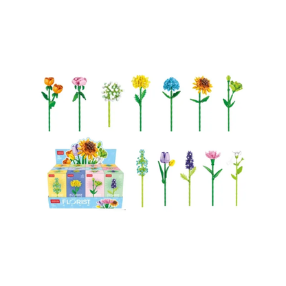 Florist 8856 Flowers Building Blocks Set – Bloom Symphony Series Collection