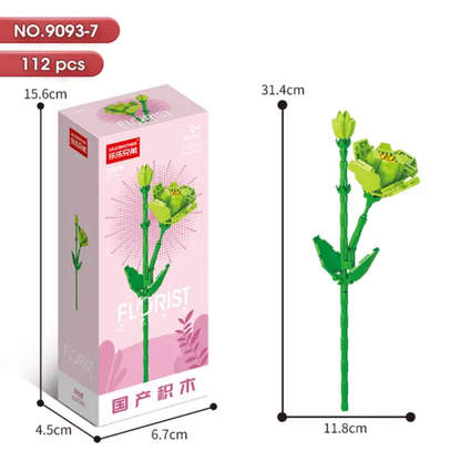Florist 8856 Flowers Building Blocks Set – Bloom Symphony Series Collection