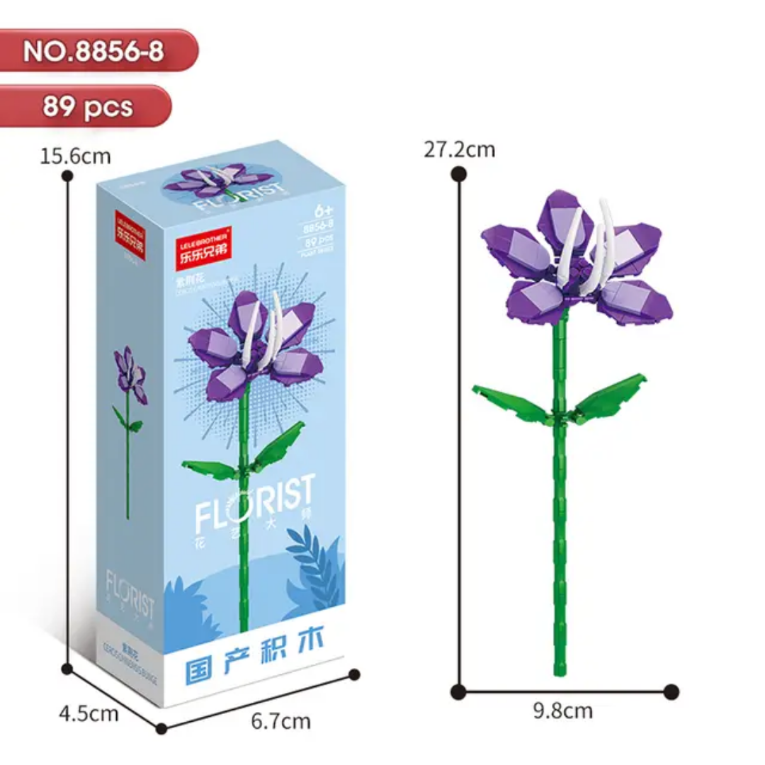 Florist 8856 Flowers Building Blocks Set – Bloom Symphony Series Collection