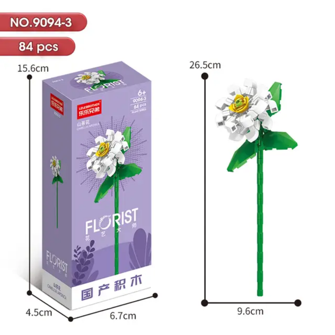 Florist 9094 Flowers Building Blocks Set – Eternal Blossom Series Collection