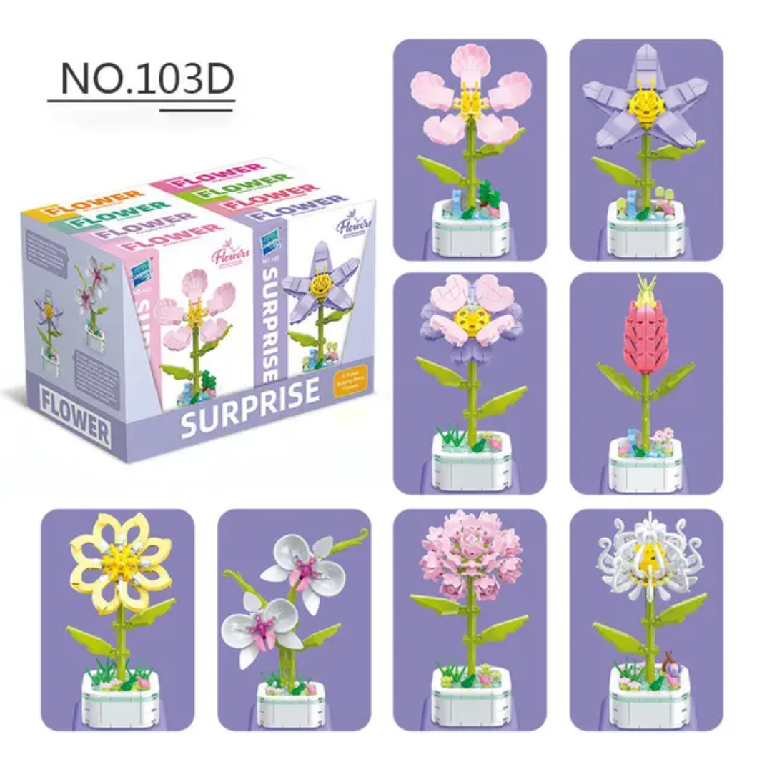 Flower Surprise Building Blocks Set (Model- 103D)