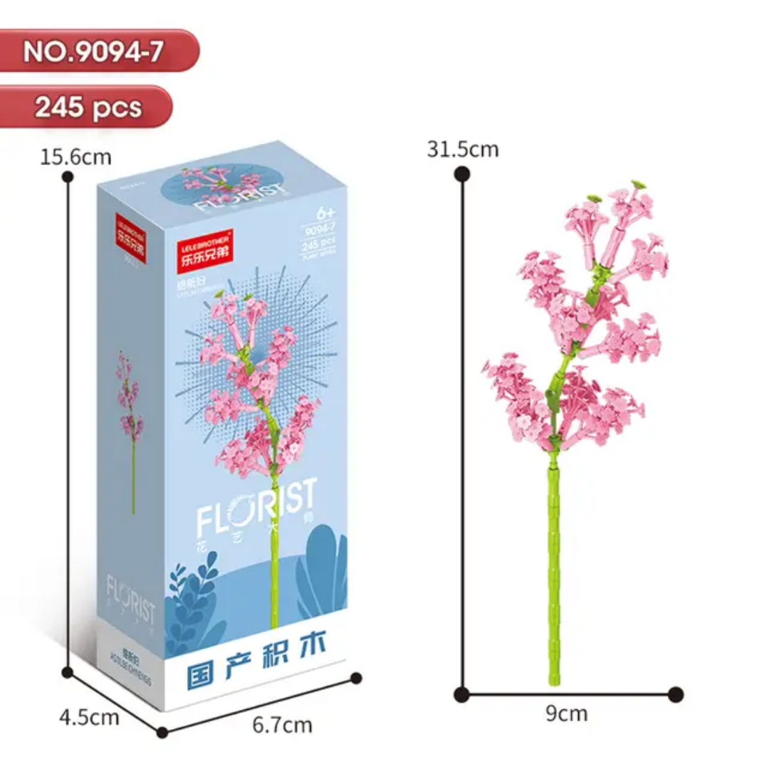 Florist 9094 Flowers Building Blocks Set – Eternal Blossom Series Collection