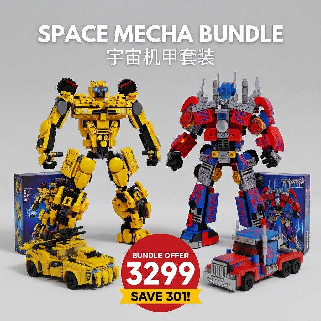 Space Mecha Duo Bundle — Optimus Prime 5512 and Bumble Bee 5513 building blocks sets