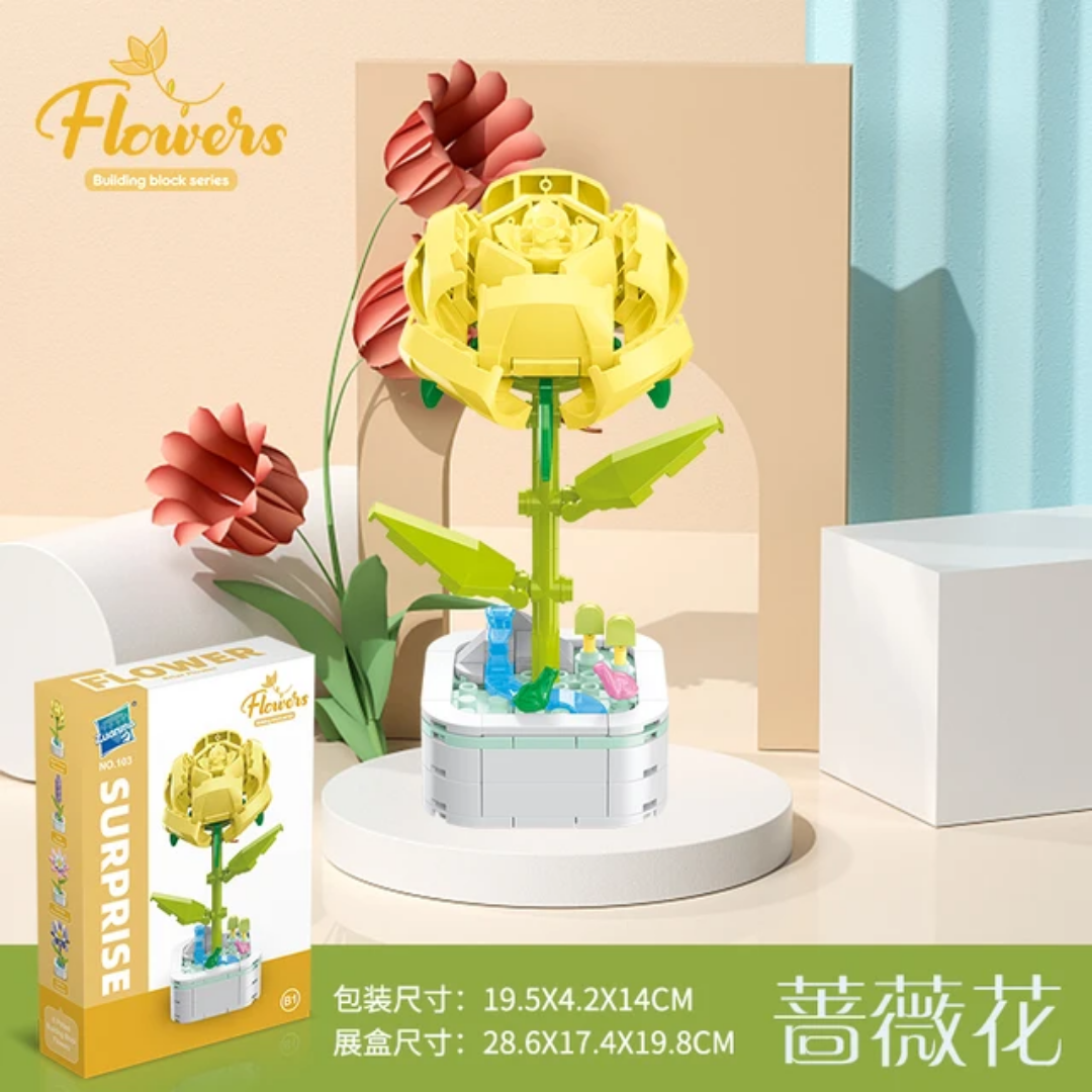 Flower Surprise Building Blocks Set (Model- 103B)