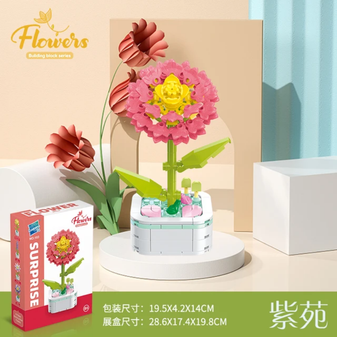 Flower Surprise Building Blocks Set (Model- 103B)