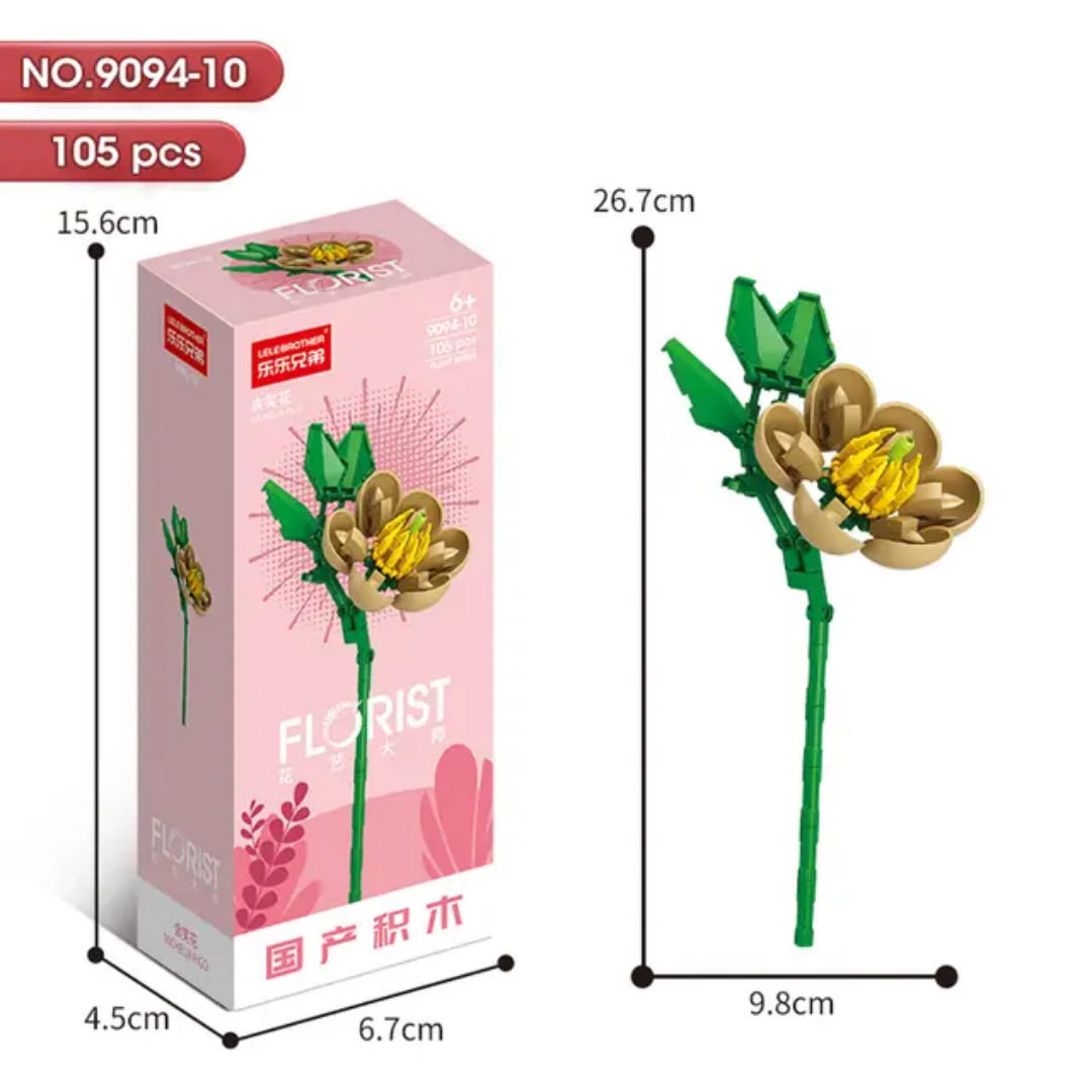 Florist 9094 Flowers Building Blocks Set – Eternal Blossom Series Collection