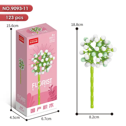 Florist 8856 Flowers Building Blocks Set – Bloom Symphony Series Collection