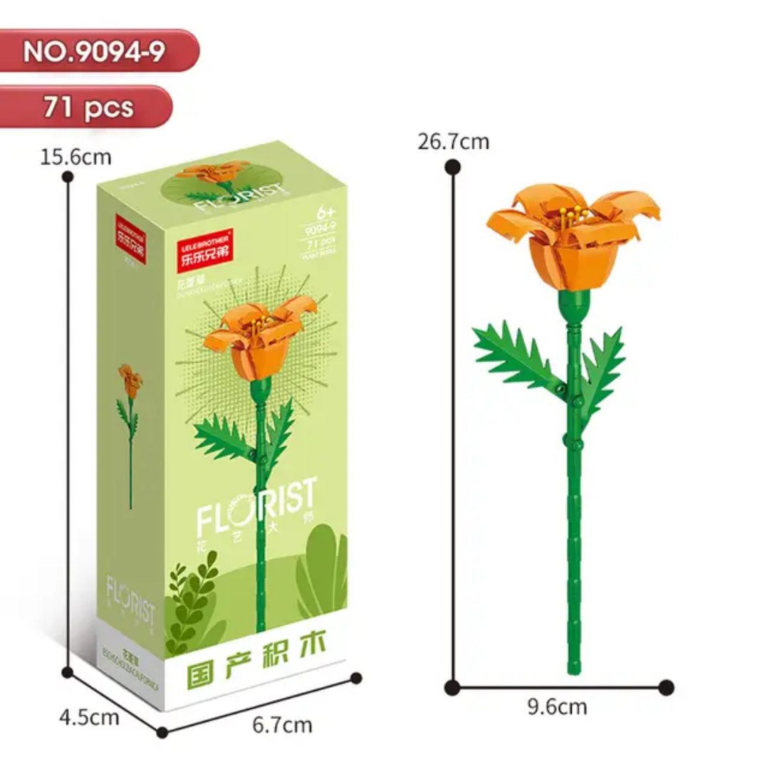 Florist 9094 Flowers Building Blocks Set – Eternal Blossom Series Collection