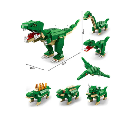 Dinosaurs building blocks (6 in One) - 1000pcs