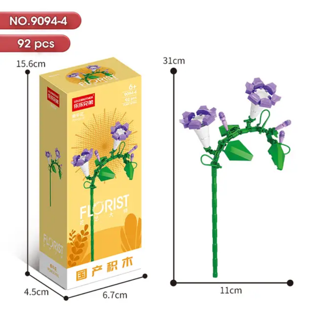 Florist 9094 Flowers Building Blocks Set – Eternal Blossom Series Collection