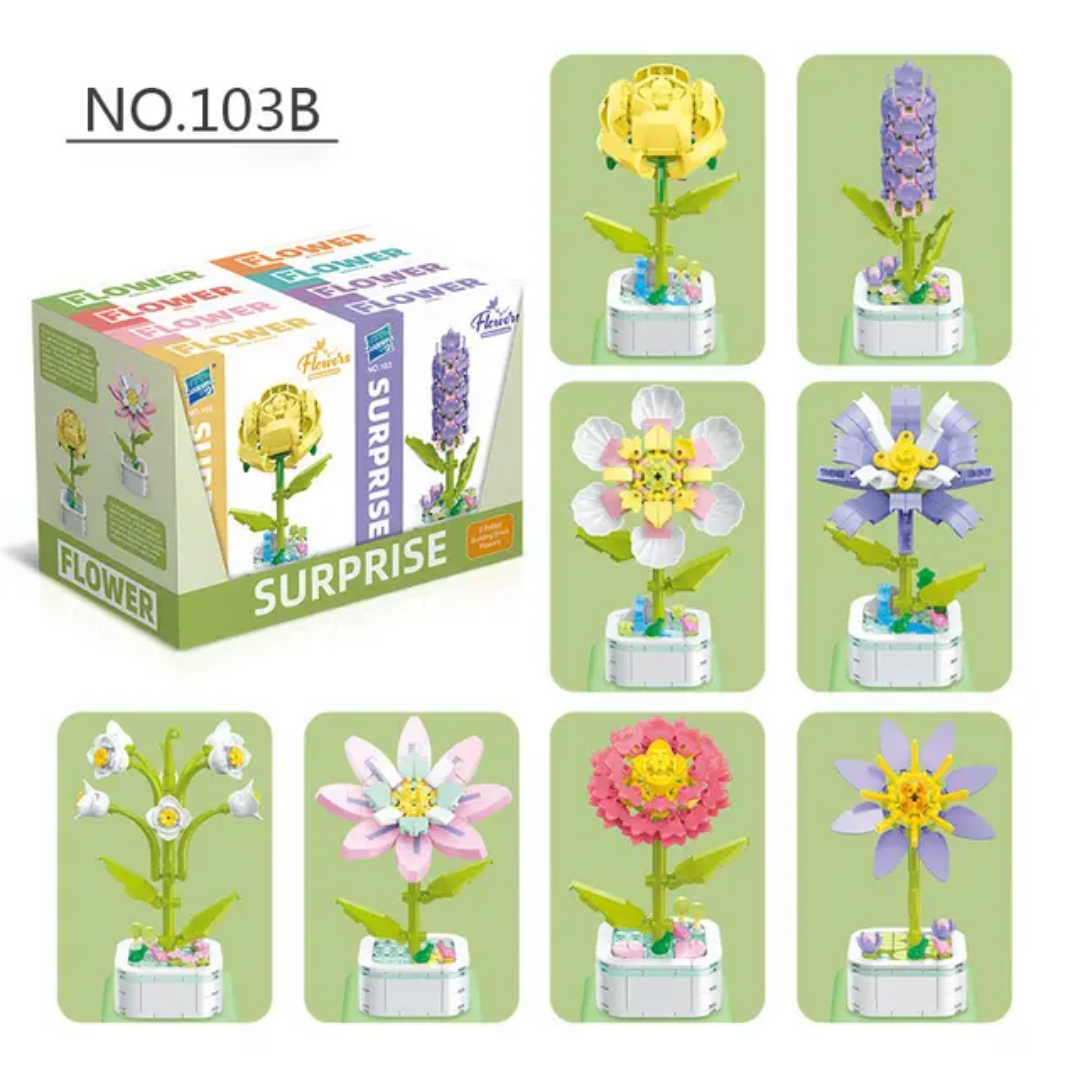 Flower Surprise Building Blocks Set (Model- 103B)