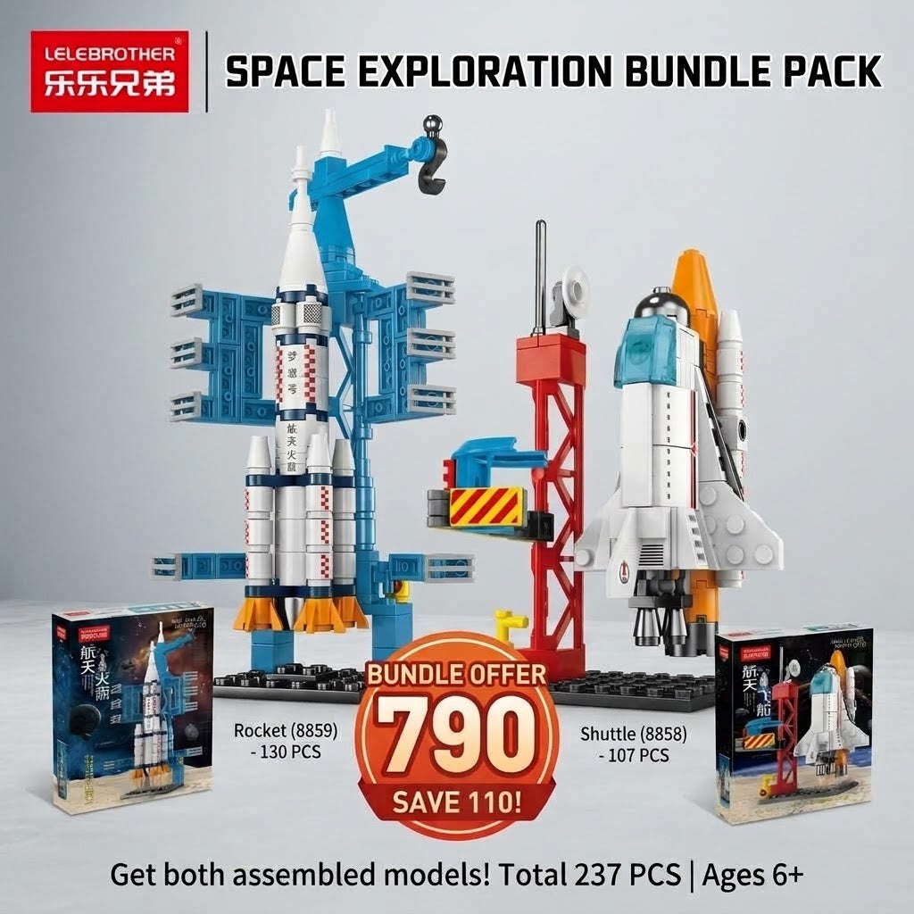 LELEBROTHER Space Exploration 2-in-1 Bundle Pack mini
