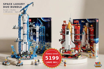 Space Luxury Duo Bundle – Rocket + Shuttle (2,188 pcs)