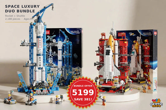 Space Luxury Duo Bundle – Rocket + Shuttle (2,188 pcs)