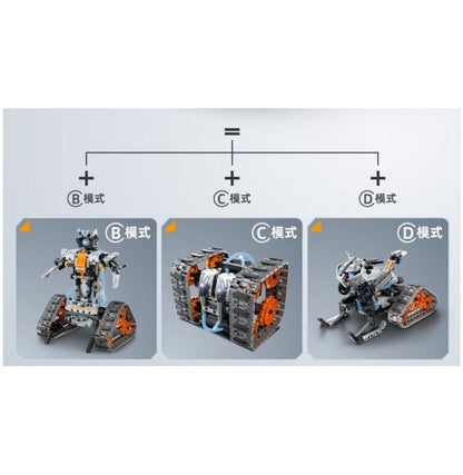 iM.Master Mechanical Master R/C 4-in-1 Tank Building Set (Model 8051) -  406 pieces